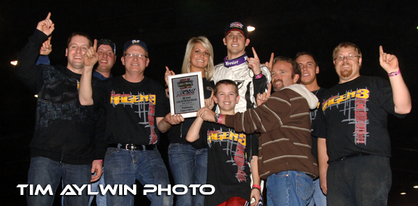 Darren Hagen won Thursday night's Bully Dog Qualifying main event at the 24th Annual Lucas Oil Chili Bowl Nationals at the QuikTrip Center's Tulsa Expo Raceway in Tulsa, OK.